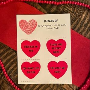 Valentine Hearts to shower love on your kids.